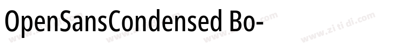 OpenSansCondensed Bo字体转换